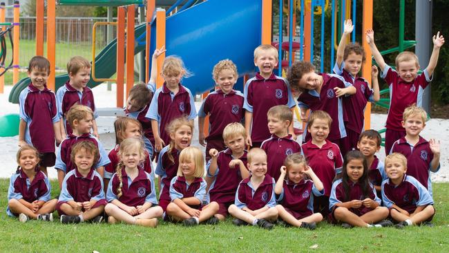 Perhaps it was a risky move taking this Walkervale State School prep photo so close to a playground!