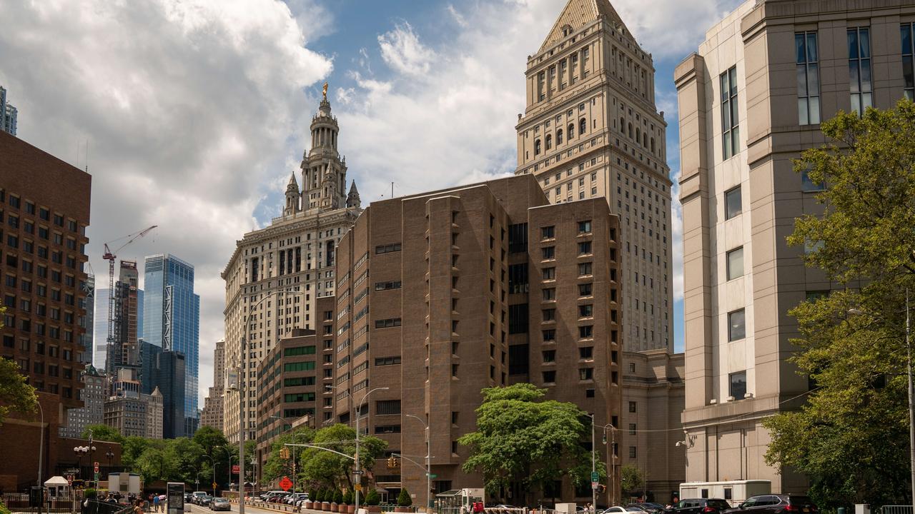 The Metropolitan Correctional Centre (centre) is directly connected to a federal courthouse in downtown Manhattan. Picture: David Dee Delgado/Getty Images/AFP.