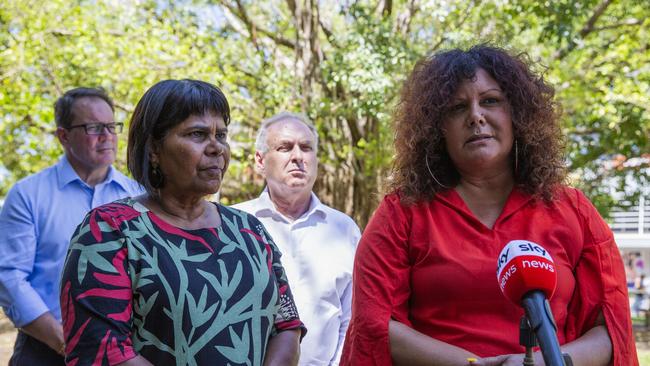 Senator Malarndirri McCarthy confirmed on Tuesday that her family was at the centre of the NT’s Covid outbreak. Picture: Floss Adams.