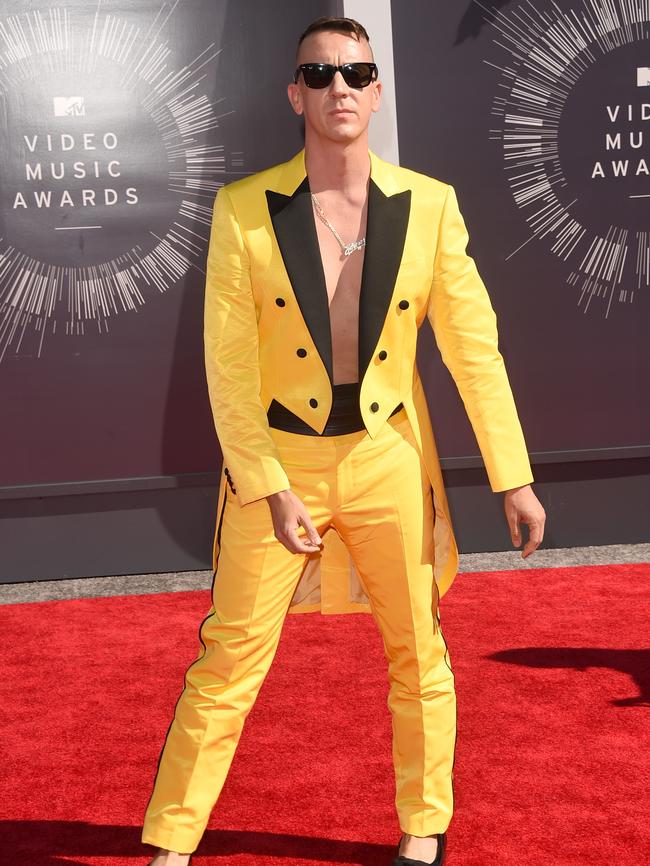 Fashion designer Jeremy Scott attends the 2014 MTV Video Music Awards.