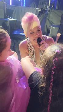 Pink's epic surprise for young Aussie fan