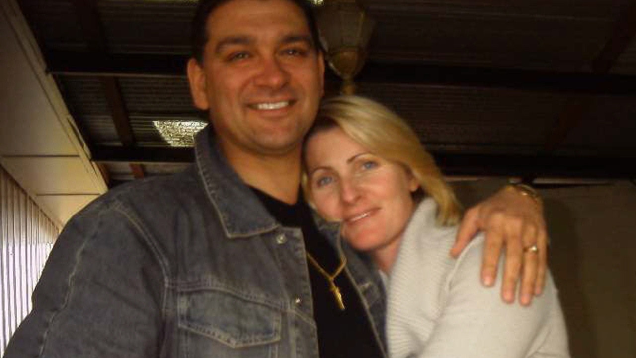 Joe Korp with his lover Tania Herman, who was convicted of the murder of his wife. Picture: Supplied