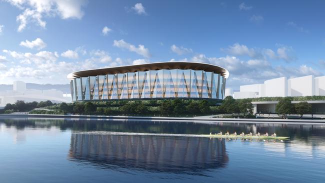 An artist impression of the planned Riverbank Arena. Picture: Supplied