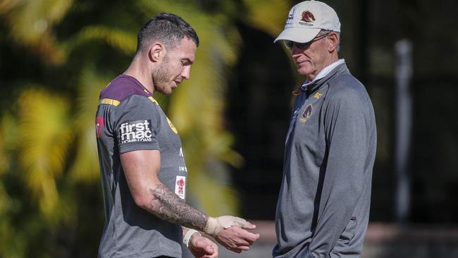 Darius Boyd and Wayne Bennett have shared a close bond right throughout Boyd’s career. Picture: AAP Image/Glenn Hunt