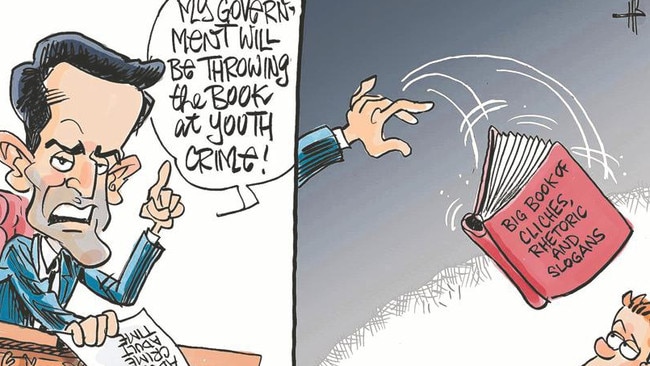 Editorial cartoonist Harry Bruce on an oversight in the LNP’s overhaul of the Youth Justice Act.
