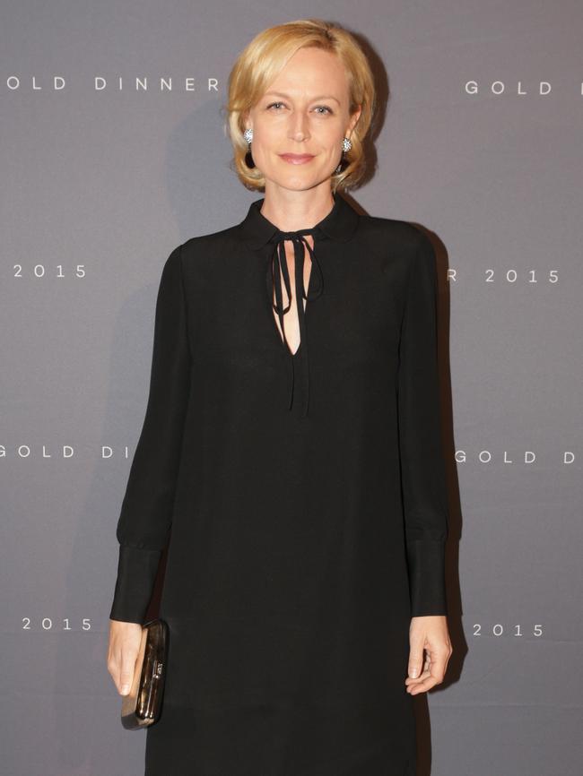 Looking chic in Armani: Marta Dusseldorp at the Gold Dinner.