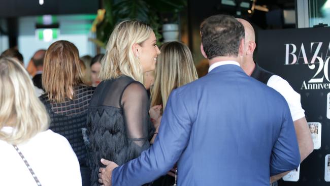 Jasmine Yarbrough and Karl Stefanovic chats to Matt Moran. Picture: Christian Gilles