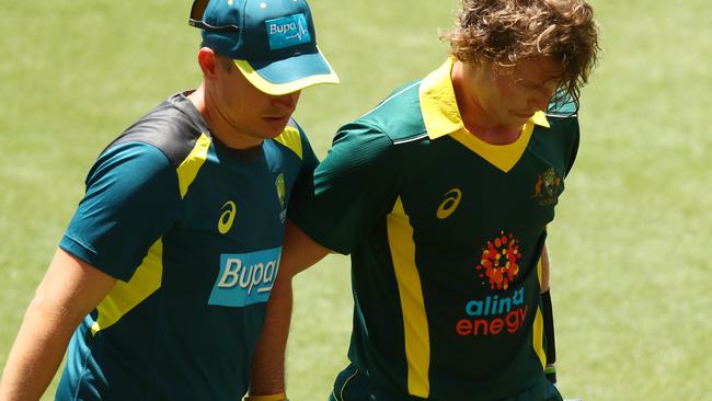 Will Pucovski of Australia suffered his latest concussion in bizarre circumstance playing for CA XI on the Gold Coast.