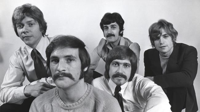 The Moody Blues in September 1968. John Lodge, Mike Pinder, front, Ray Thomas, Graham Edge and Justin Hayward. Picture: Tony Gale