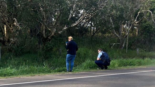 Police searching for any clues on the disappearance of missing backpacker Theo Hayez. Picture: Christian Morrow