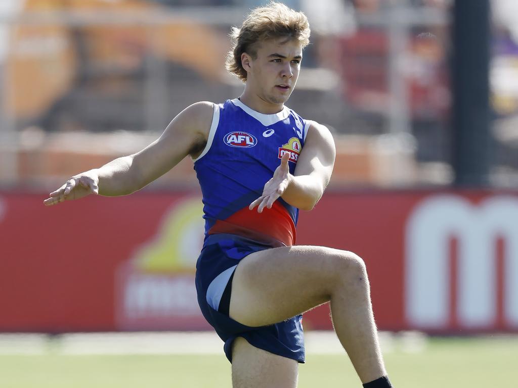 What will Luke Beveridge do with Ryley Sanders this week? Picture: Michael Klein