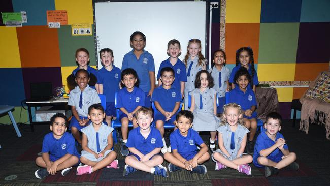 Mundingburra State School Prep PYC Back: Kai-Sun, Hudson, Senovefa, Daniel, Astrid, Deevyne, Samaira. Middle: Jaykuna-Lee, Kenthian, Taika-James, Amaya, Joanna. Front: Nasser, Anastasia, Hilton, Arish, Charli, Xavier.