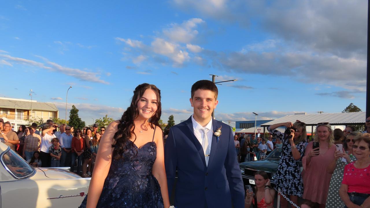 Students arriving at the Kingaroy State High School Formal at Kingaroy Town Hall on November 11.