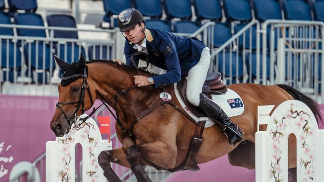 SILVER MEDAL: Debut rider Kevin McNab wins silver medal at the team equestrian event, 2021 Tokyo Olympics. Pic: Federation Equestrian International