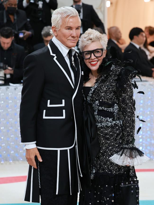 Baz Luhrmann and Catherine Martin attend The 2023 Met Gala. Photo: Theo Wargo/Getty Images for Karl Lagerfeld