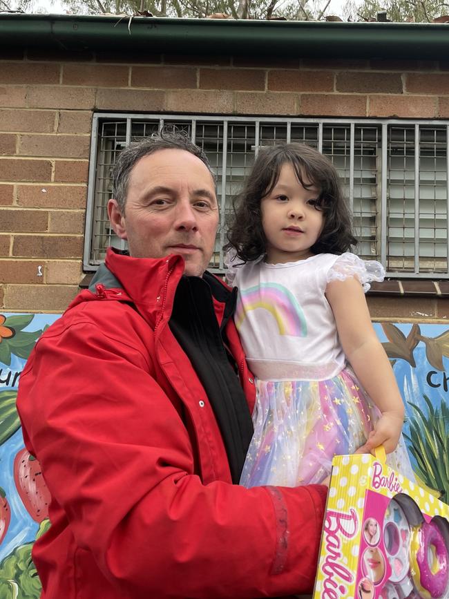 Paul Swainson with daughter Kelsey voted for the Liberals.