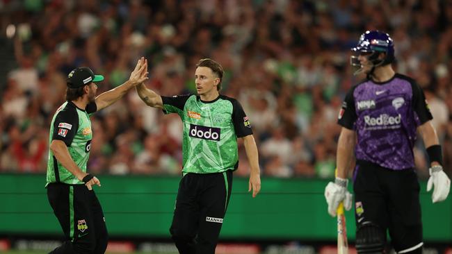 Tom Curran (middle) had been playing in the BBL with the Melbourne Stars (Photo by Robert Cianflone/Getty Images)