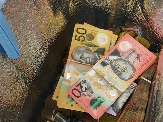 Tuggerah Lakes Police officers attached to Strike Force Harle have seized drugs including methylamphetamine, GHB, cocaine, MDMA and cannabis with an estimated street value of nearly $250,000 and a further $210,000 cash in eight raids across the Central Coast. Picture: NSW Police