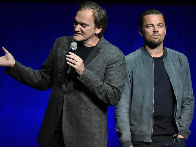 Quentin Tarantino and Leonardo DiCaprio spoke about the movie at CinemaCon last month. Picture: MEGA