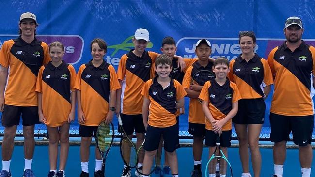 Team NT pictured at the 2024 Junior National Championships on the Gold Coast. Picture: Tennis Australia/Tennis NT.