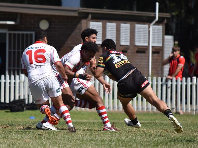 Roman Tuaimau scored in Penrith’s win over St George. Picture: Sean Teuma