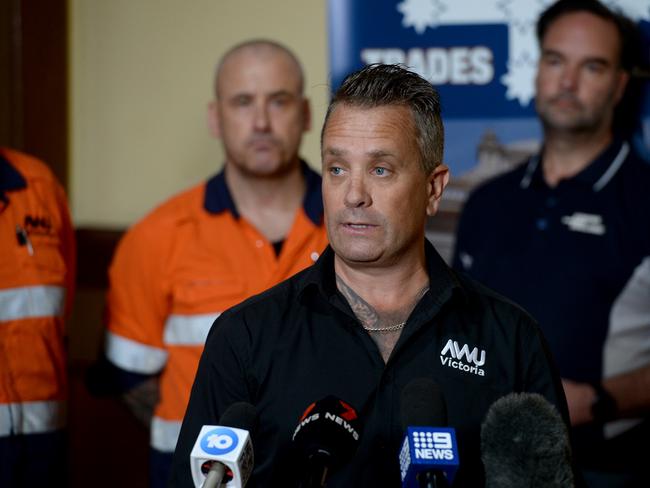 AWU Victorian secretary Ronnie Hayden. Picture: Andrew Henshaw