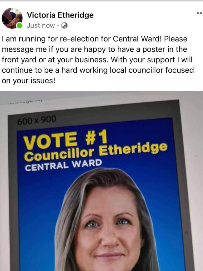 A Facebook post Cr Vicki Etheridge made has been criticised by former Dubbo mayor Ben Shields.