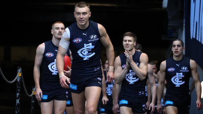 Can Patrick Cripps and the Blues make a charge for the finals? Picture: Michael Klein