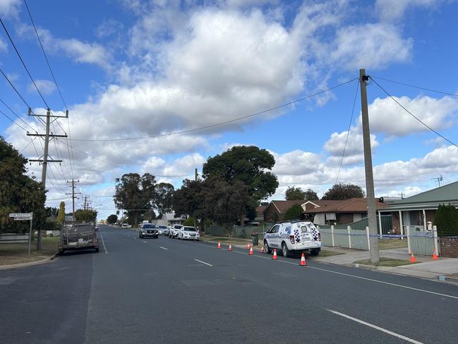 Emergency services were called to Campbell Rd in Cobram on Tuesday afternoon. Picture: Oscar Jaeger