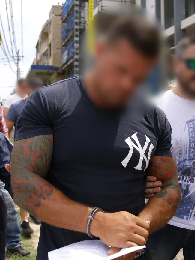 Darren Mohr during his 2016 arrest. Source: NSW Police.