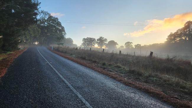 The heavy fog that blanketed the Adelaide Hills has started to clear. Picture: Supplied