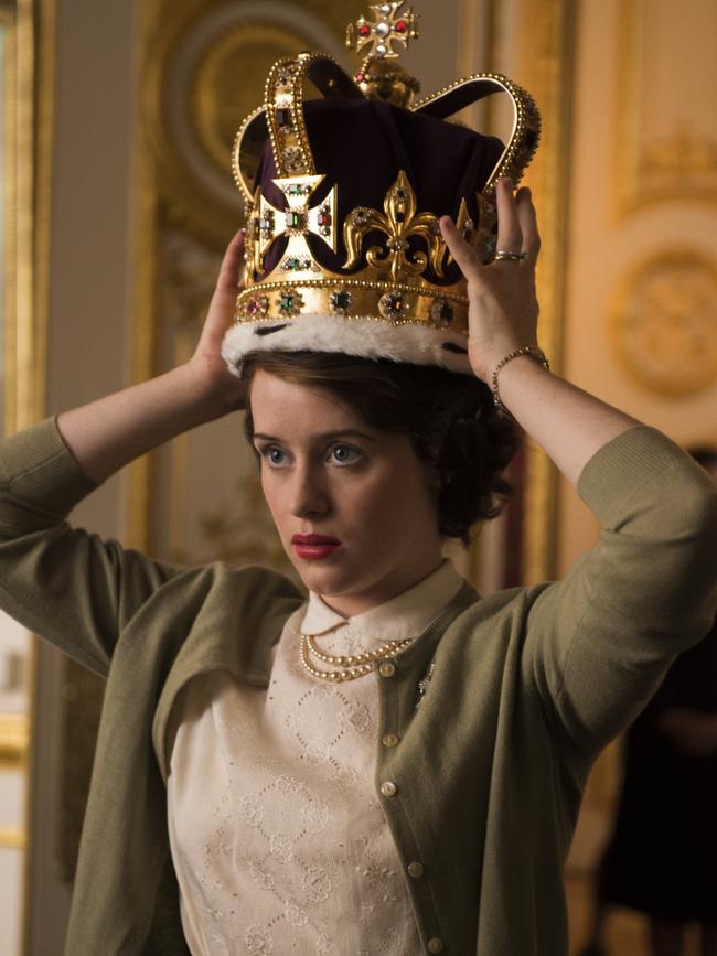 Claire Foy as a young Queen Elizabeth II in The Crown season one. Picture: Netflix