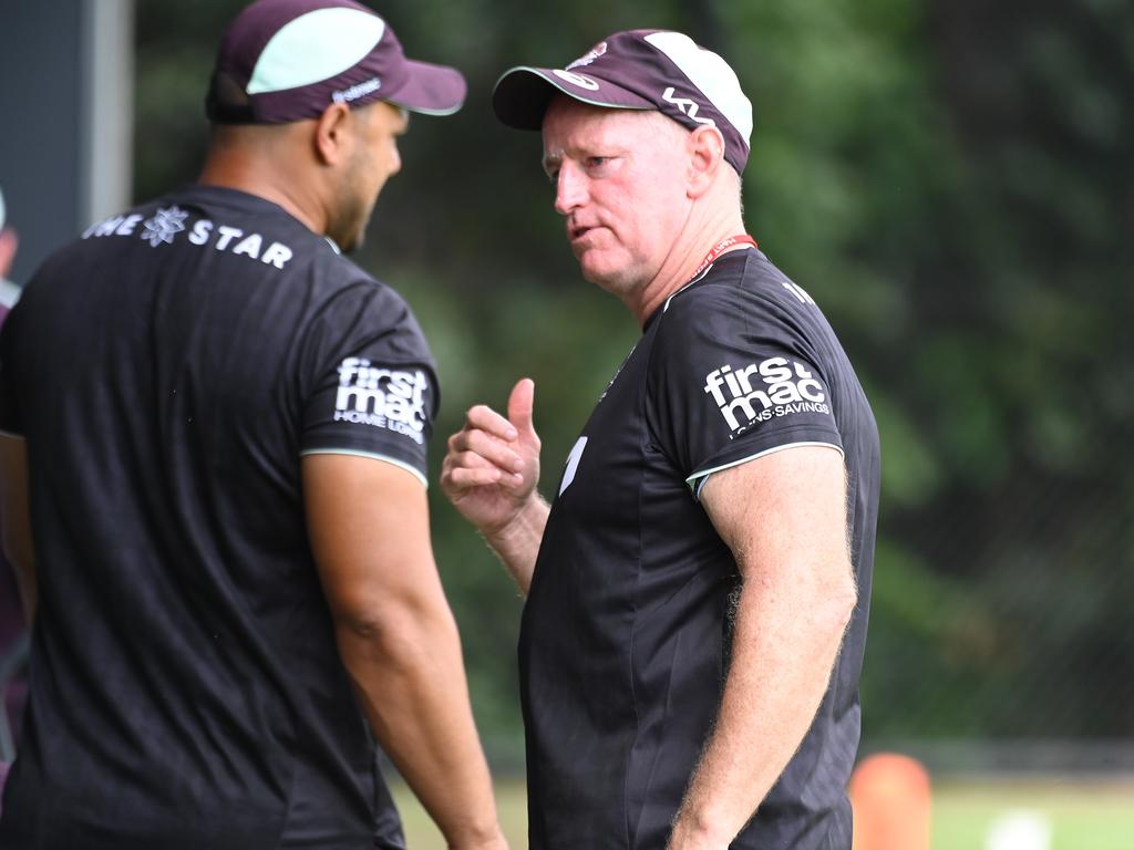 Michael Maguire pictured at Brisbane Broncos training in January. Picture: John Gass