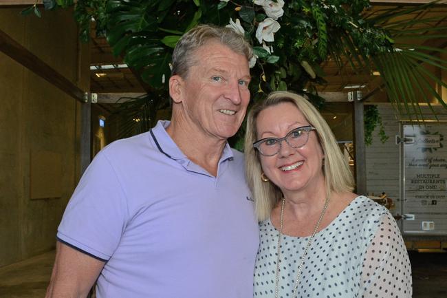 Gary and Valerie Bourke at launch of display for Sunland’s Magnoli apartments, Nerang. Picture: Regina King