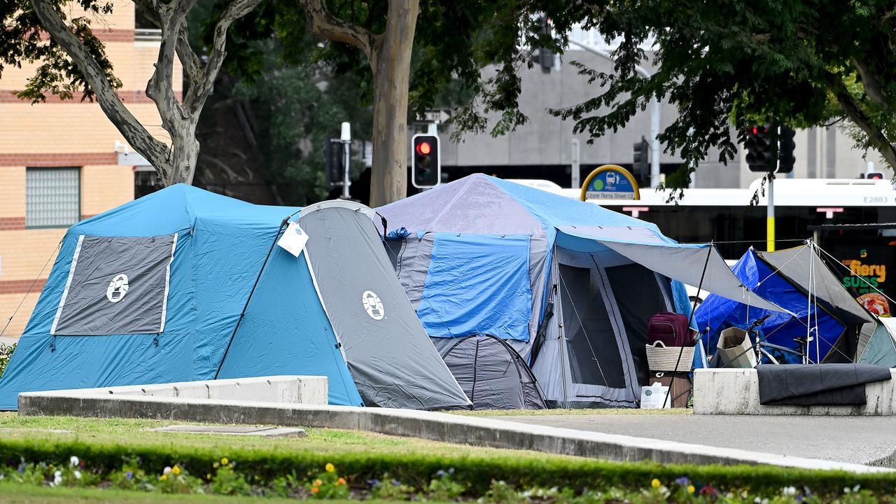 Tent cities have popped up around the country. Picture: NewsWire / John Gass