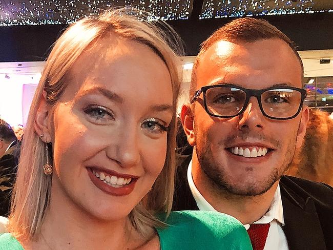 SUNDAY TELEGRAPH SPECIAL.Kyle Chalmers & Madison Wilson as seen in Instagram post