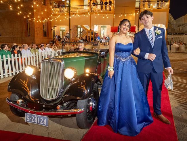 CLASS OF 2024: Townsville Grammar School formal. Students Asha Patel & Callan Butterworth.