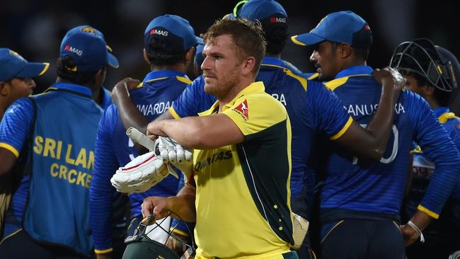 Aaron Finch scored a quick-fire half-century in Colombo.