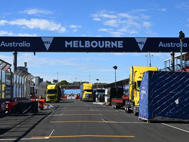 Preparations begin for the Australian F1 Grand Prix. Picture: Mark Sutton – Formula 1/Formula 1 via Getty Images