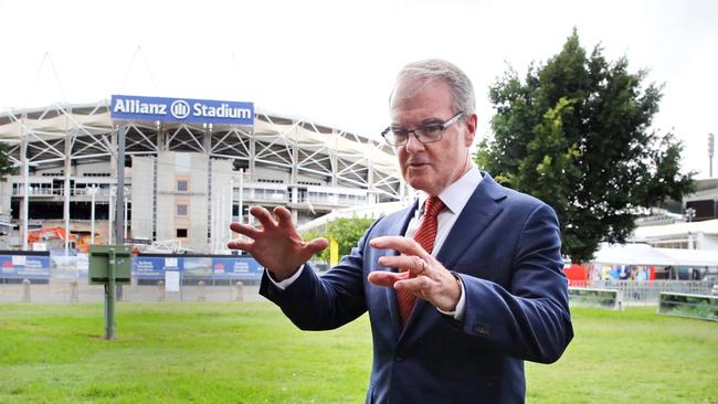 Former Labor leader Michael Daley fought the election on rebuilding Sydney Football Stadium. Picture: Richard Dobson