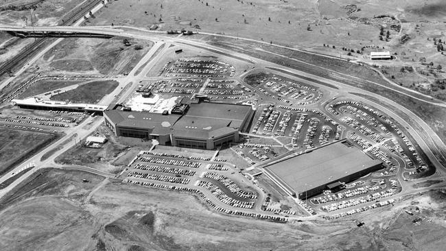 An aerial view of Macarthur Square in 1979. Picture: Campbelltown Council public relations collection, Campbelltown Library