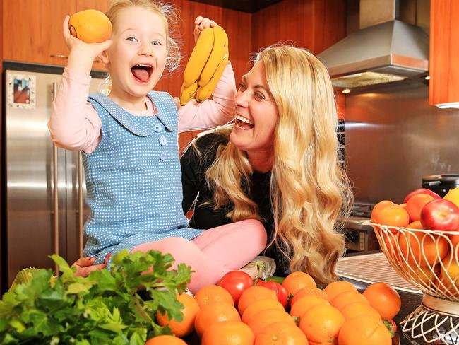 Virginia and her daughter Isobel Hunt love fresh fruit and veg. Picture: Mark Stewart