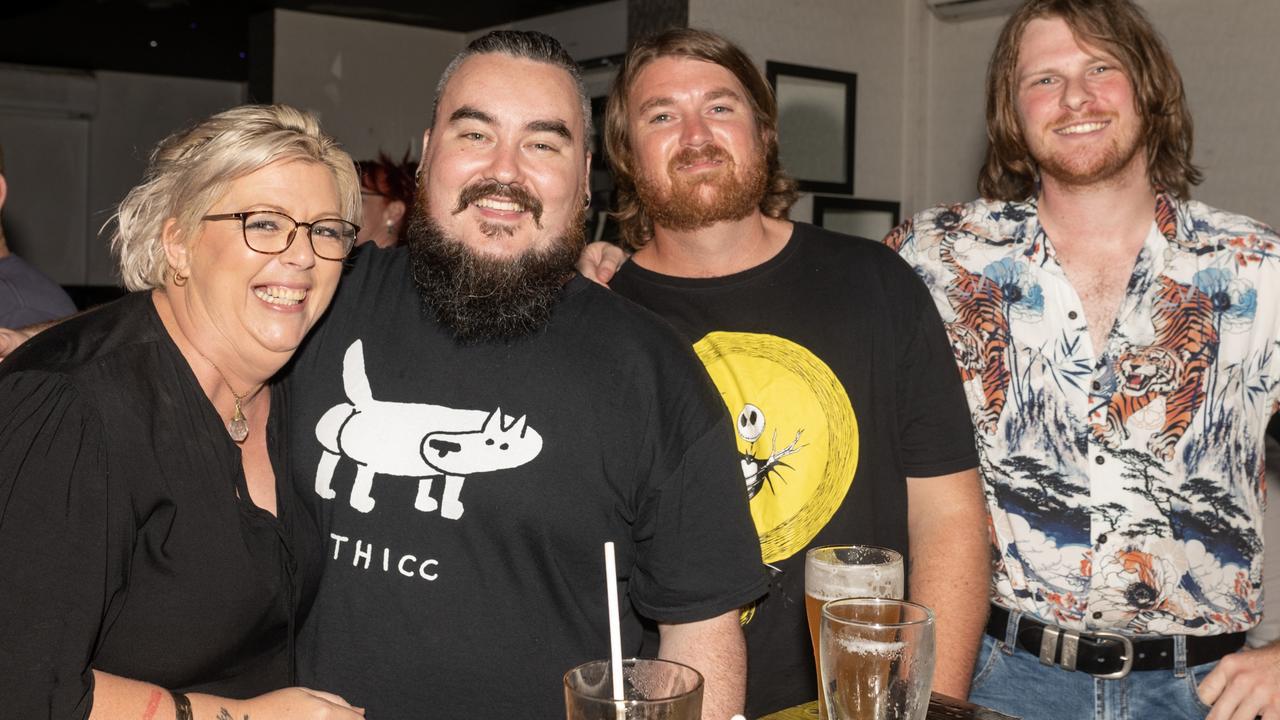 Louise Goss, Lachlan Wood, Aaron Giles and Matt Oliver at the Alternative Evening at Ambassador Hotel. Friday, February 24 2023.Picture:Michaela Harlow