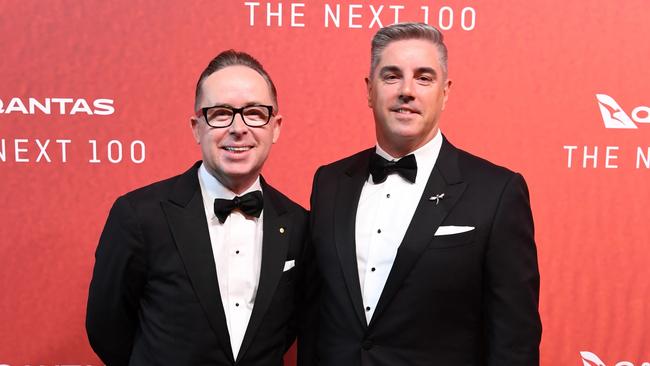 Alan Joyce and husband Shane Lloyd. Picture: Getty Images