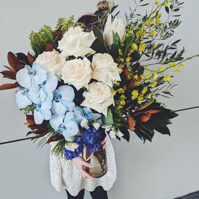 The most splendid flower arrangement made by Flour and Bloom. Picture: Instagram @flourandbloom