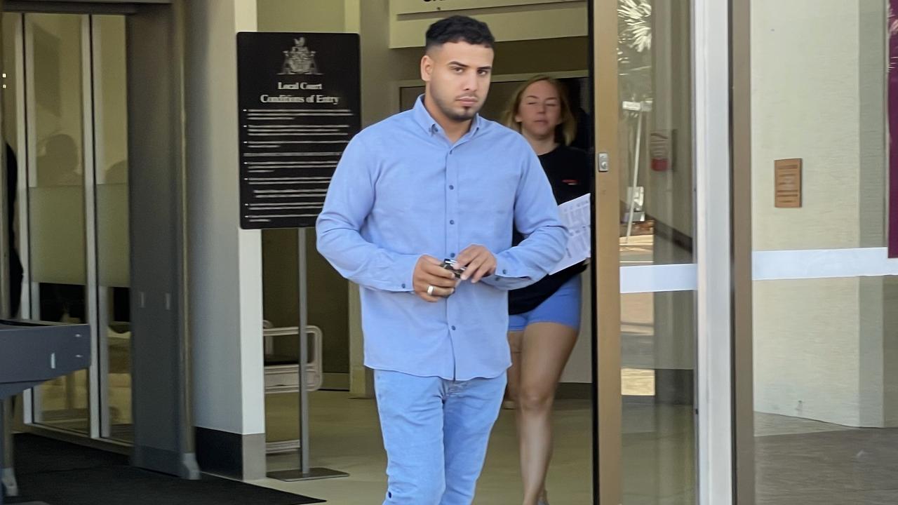 Mohammed Aloachey outside the Darwin Local Court where he stands charged with possessing or conveying tobacco products with intent to defraud the Commonwealth.