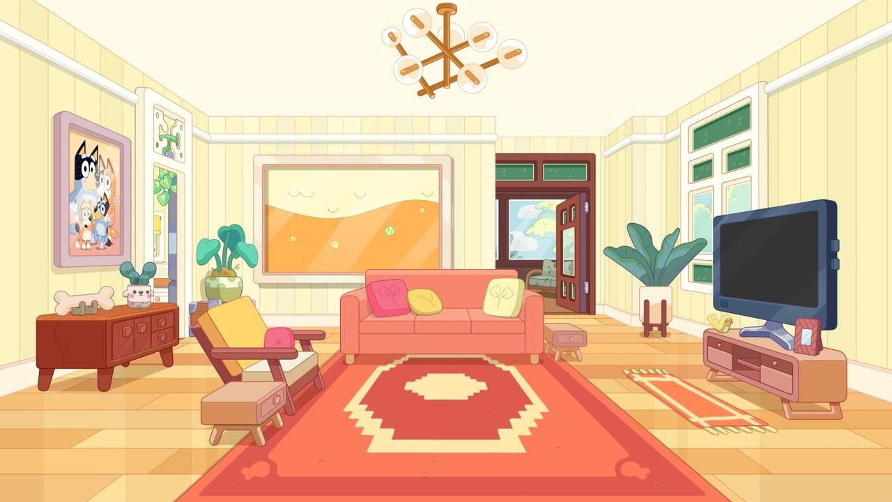 Bluey’s living room. Picture: Ludo Studio
