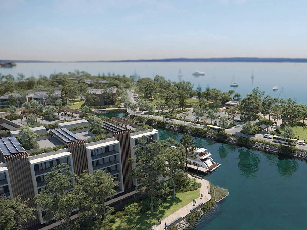 An artist's impression of the proposed Toondah Harbour development. Picture: Supplied.