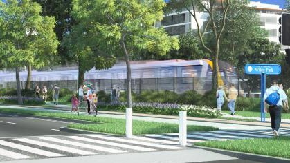 High-density residential development is proposed around stations on the planned Sydney Metro Southwest rail line from Sydenham to Bankstown.