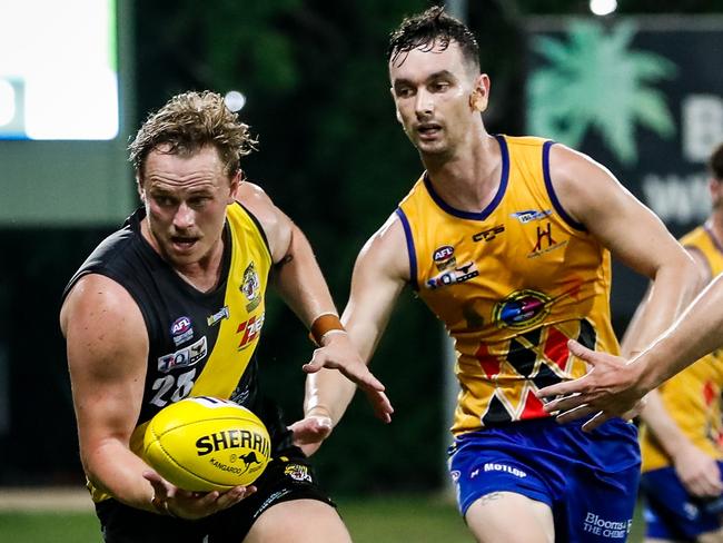 Nightcliff Tigers clash with the Wanderers on Saturday.